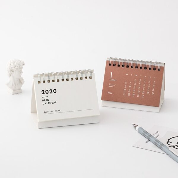 Simple Mini Desk Colorful Calendar 2020 - Image 2