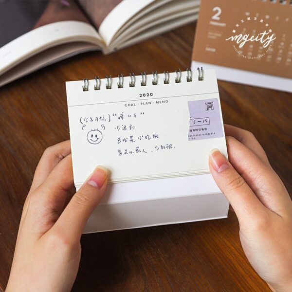 Simple Mini Desk Colorful Calendar 2020 - Image 4