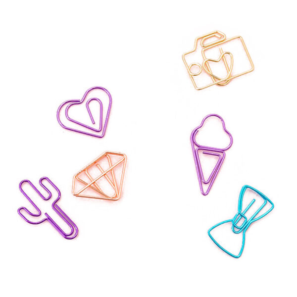 Cute Shapes Mini Paper Clips - Image 5