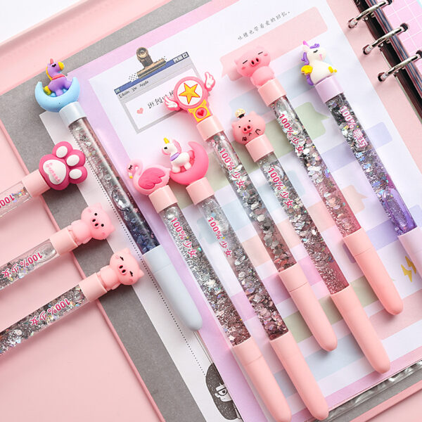 Cute Unicorns Gel Pen Stationery Supply - Image 2