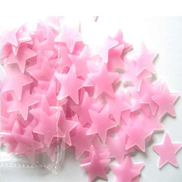 Kids Bedroom Fluorescent Glow In The Dark Stars Wall Stickers - Image 6