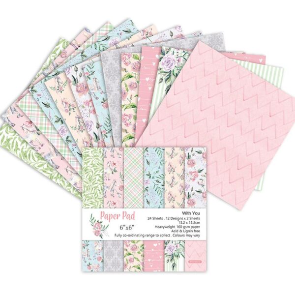 6 Inch DIY Scrapbooking Craft Art Background Paper - Image 2