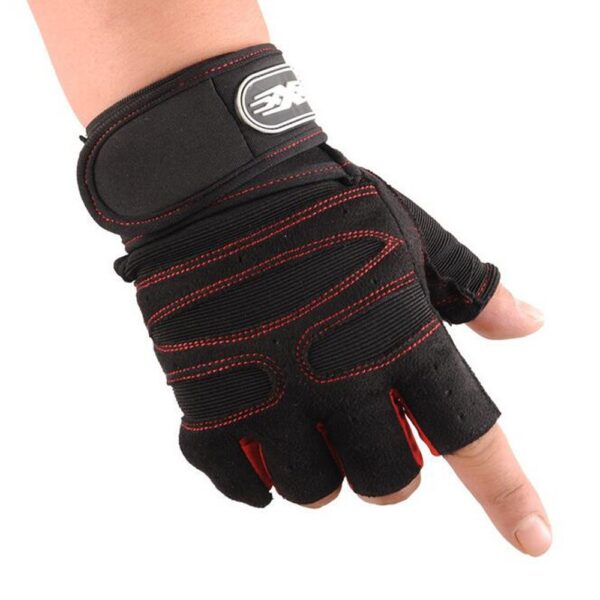Men's Half Finger Fitness Gloves with Silicone Pads - Image 6