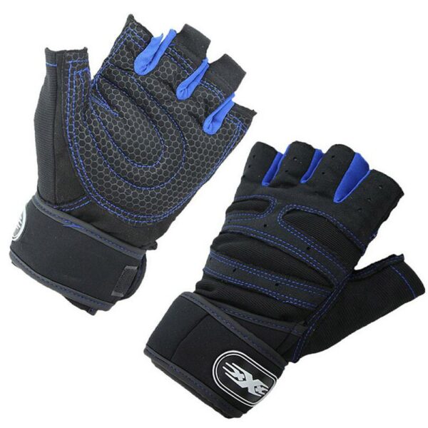 Men's Half Finger Fitness Gloves with Silicone Pads - Image 4