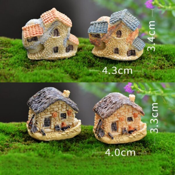 Mini Resin Cottages Miniature Village Houses Landscaping - Image 6