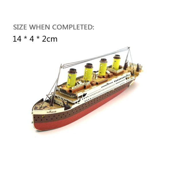 Kid's Puzzle 3D Titanic Metal Model DIY Boat Ship Educational Toys - Image 3