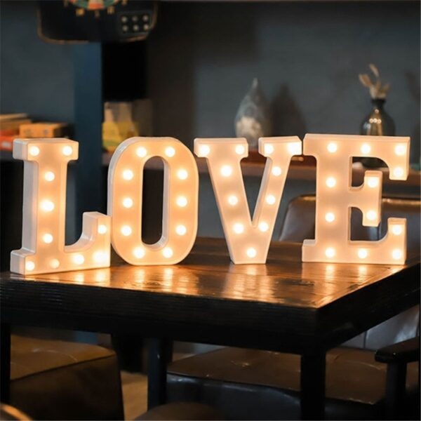 Alphabet Letter LED Lights  Lamp Decoration - Image 3