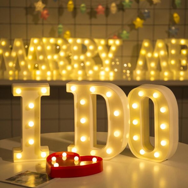 Alphabet Letter LED Lights  Lamp Decoration - Image 5