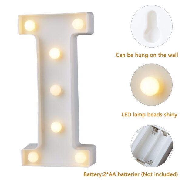 Alphabet Letter LED Lights  Lamp Decoration - Image 6