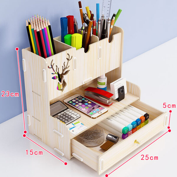 Creative Desktop Office Pen Holder and Organizer - Image 2