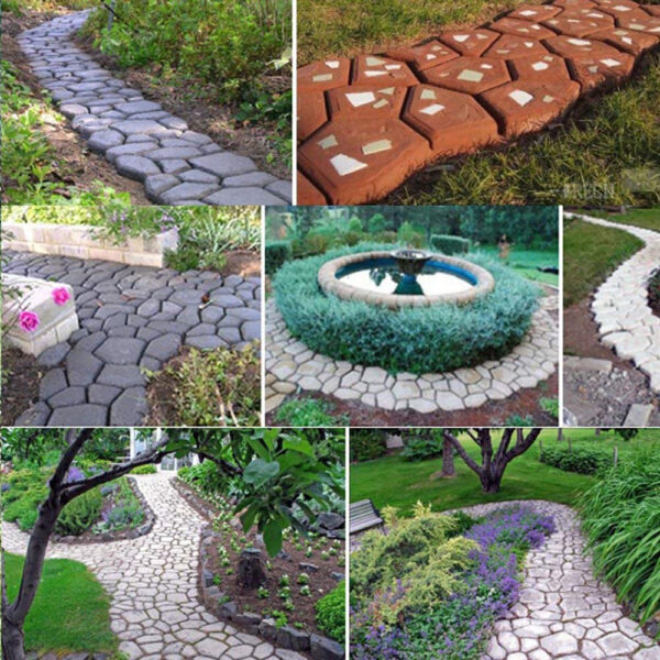 Path Maker Mold Reusable Cement Stone Design Mold - Image 2