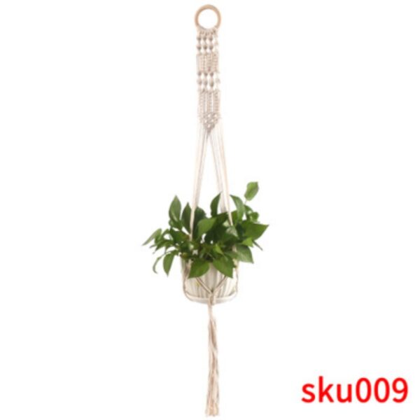 Handmade Macrame Plant Hanger For Wall Decoration - Image 3