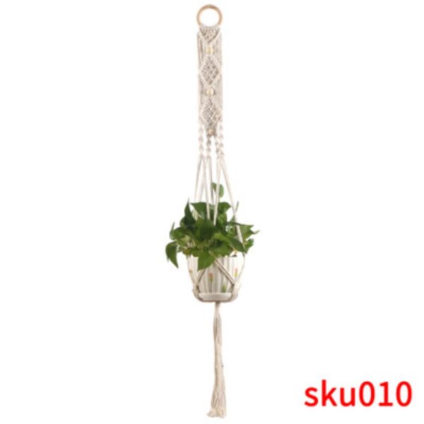 Handmade Macrame Plant Hanger For Wall Decoration - Image 4