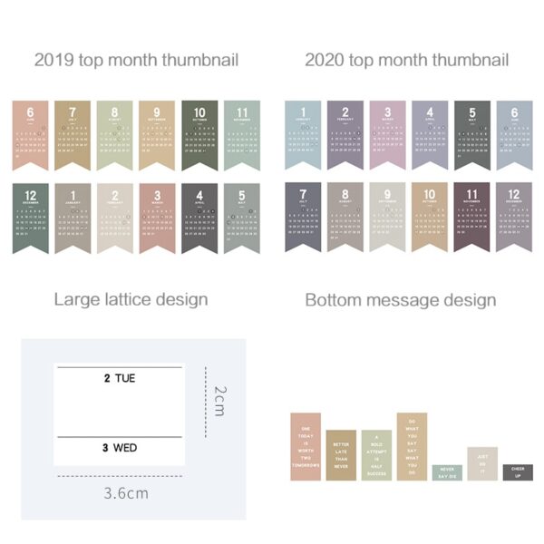 2020 365 days Paper Wall Calendar  Daily Planner - Image 4