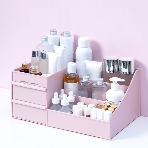 Large Capacity Cosmetic Storage Box with Drawer Organizer - Image 5