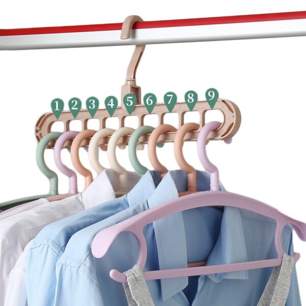 Multi-port  Plastic Clothes Hanger - Image 4