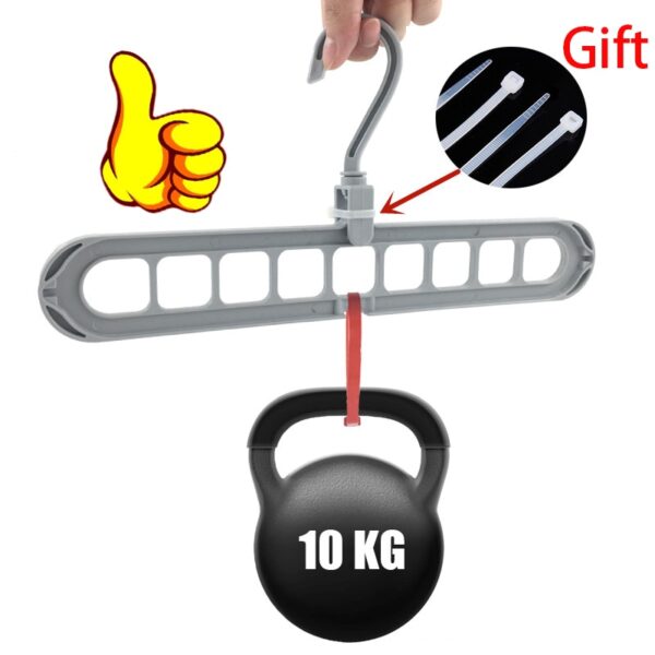 Multi-port  Plastic Clothes Hanger - Image 6
