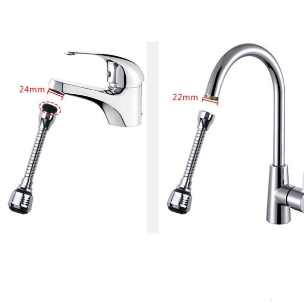 360 Rotatable Bubbler High Pressure Nozzle Filter Tap Adapter - Image 4