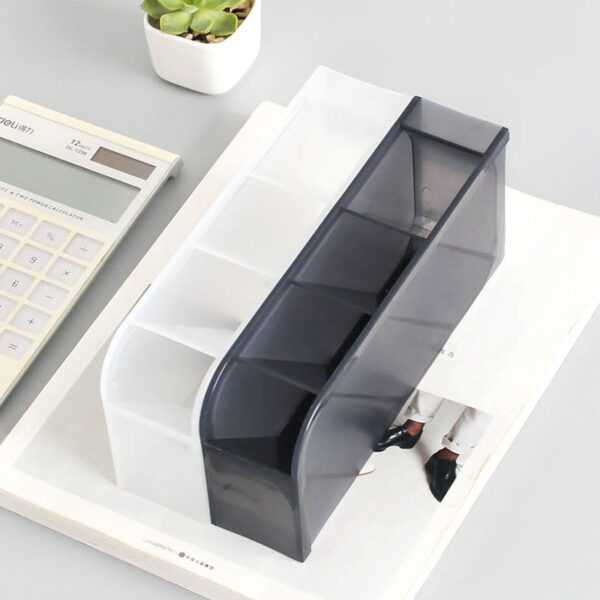 Multi-function 4 Grid Desktop Pen Holder Office Organizer - Image 5