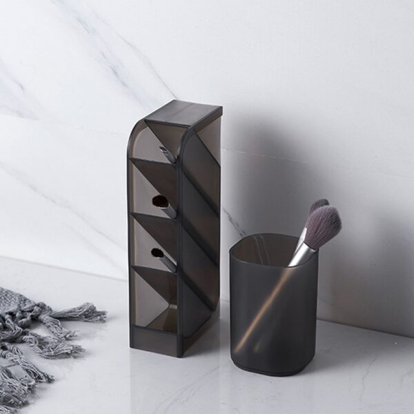 Multi-function 4 Grid Desktop Pen Holder Office Organizer - Image 3