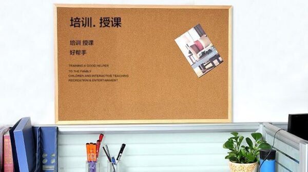 NNRTS Wall Mounted Cork Board Wood Hanging Message Board 20X30cm - Image 4