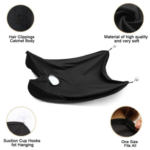 Beard Shave Apron Bib Trimmer Razor Holder - Image 4