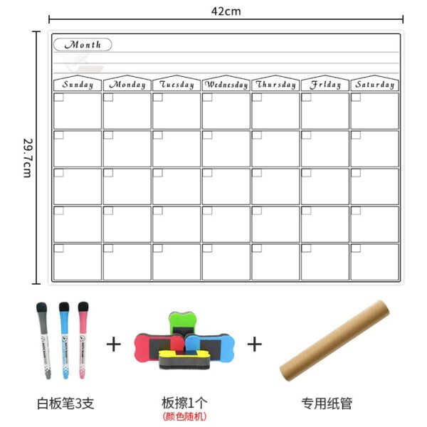 Magnetic Dry Erase Monthly Planner Calendar - Image 6