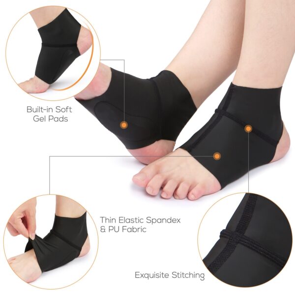 Arch Support Brace with Gel Ankle Protector Compression Flat Foot Socks - Image 3